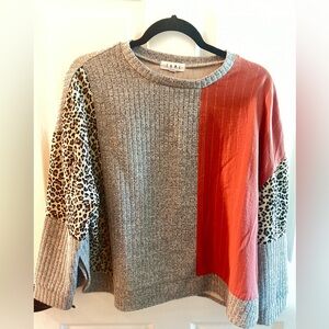 THML Anthropologie Colorblock Blouse